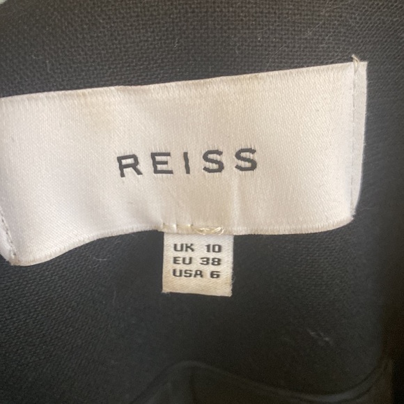 NWOT Reiss Sofia Black Tuxedo Blazer Mini Dress - Picture 7 of 9